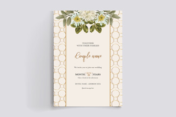 BRIDAL SHOWER FLORAL INVITATION TEMPLATE