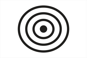 Symbol target center circle icon vector art