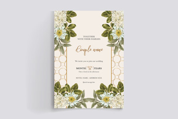 BRIDAL SHOWER FLORAL INVITATION TEMPLATE