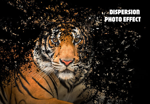 Dispersion Photo Effect with Explosion Mockup