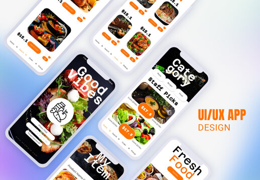 Food Apps Social Media Layout