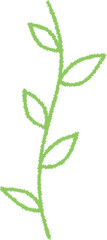 Plant chalk drawing vector