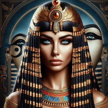 AI design of Egyptian pharaoh Cleopatra