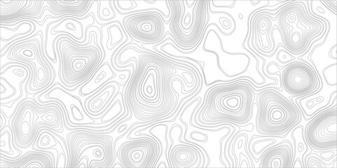 Abstract background with topographic map white background. The stylized height of the topographic map contour in black lines. gradient multicolor wave curve lines banner background design.