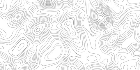 Abstract background with topographic map white background. The stylized height of the topographic map contour in black lines. gradient multicolor wave curve lines banner background design.