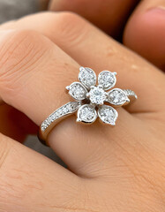 gold ring with diamond