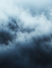 Fototapeta premium Abstract misty blue background, soft and subtle tones, dark gray and light navy