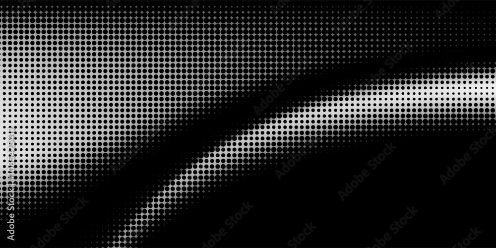 Poster dotted halftone gradient texture. vanishing polka dot background. repeating dots gradation pattern b