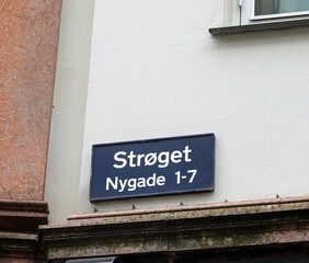 popular street name in the city of Copenhagen in Denmark in northern Europe