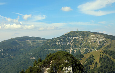 mountains called prealps VENETE mountain range in italy named cima campo molon and cima toraro