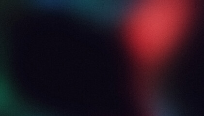 Red green blue abstract glowing color gradient background on dark. Soft color glitch noisy gradient, vibrant color flow, bright, shine, noise texture, aesthetic texture background