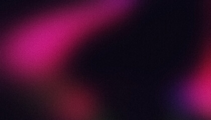 Pink purple blue abstract glowing color gradient background on dark. Soft color glitch noisy gradient, vibrant color flow, bright, shine, noise texture, aesthetic texture background