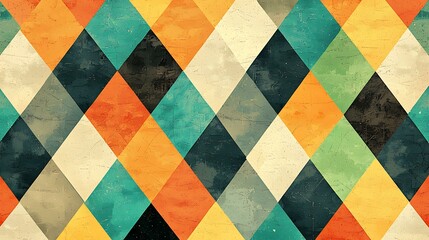 Repeating geometric patterns with calming hues