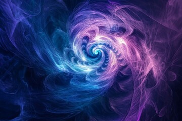 Mystical Swirls of Color: A Cosmic Dance of Light and Energy