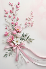 pink flowers on a surface