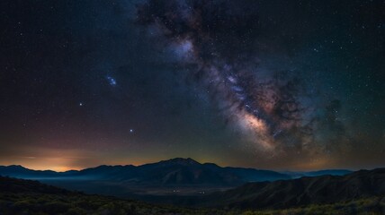 Galaxy  at night
