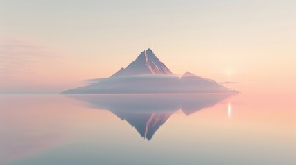 Serene Mountain Reflection