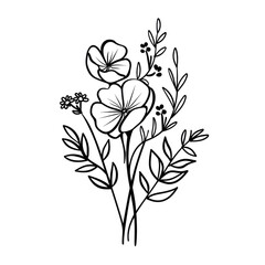 Flower Bouquet PNG Meadow Flower Transparent PNG