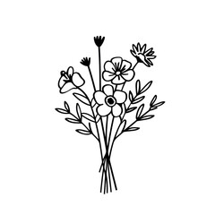 Flower Bouquet PNG Meadow Flower Transparent PNG