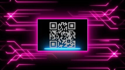 QR code for payment. Scan qr code icon with laser. - Powered by Adobe
