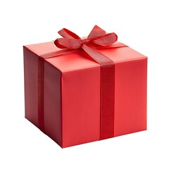 Fototapeta premium A Red Gift Box With A Red Ribbon Bow