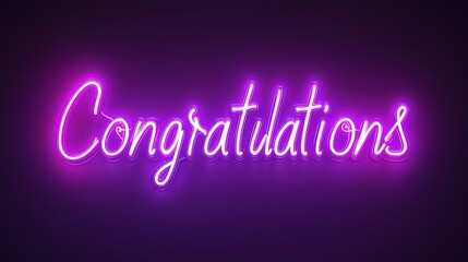 Fototapeta premium A purple neon sign that says 