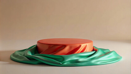 Warm lighting and a layered podium design make this space perfect for presentations.