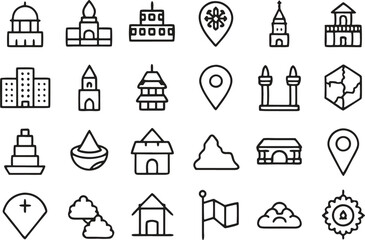set of vector icons