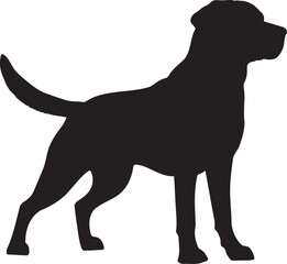 Dog Silhouette Vector Image Perfect for Animal and Wildlife Graphics