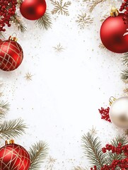 Beautiful background for a new year banner, HD, Realistic. Copy space. Generative ai
