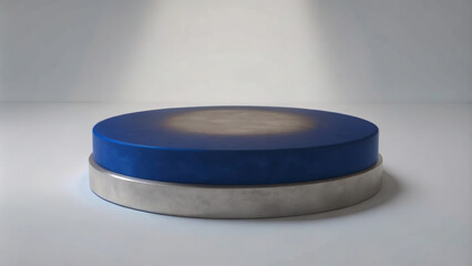 Warm lighting and a layered podium design make this space perfect for presentations.