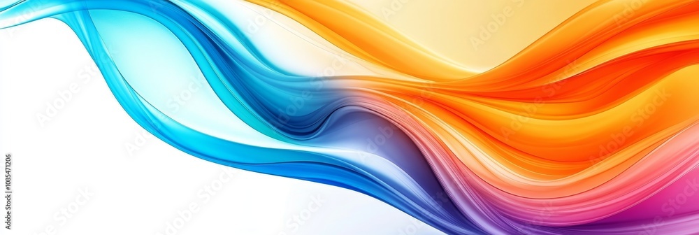 Poster abstract gradient a spectrum of fluid colors in motion, design element for modern creatives
