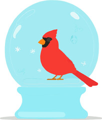 Sphere Decorative Glass Snow Display