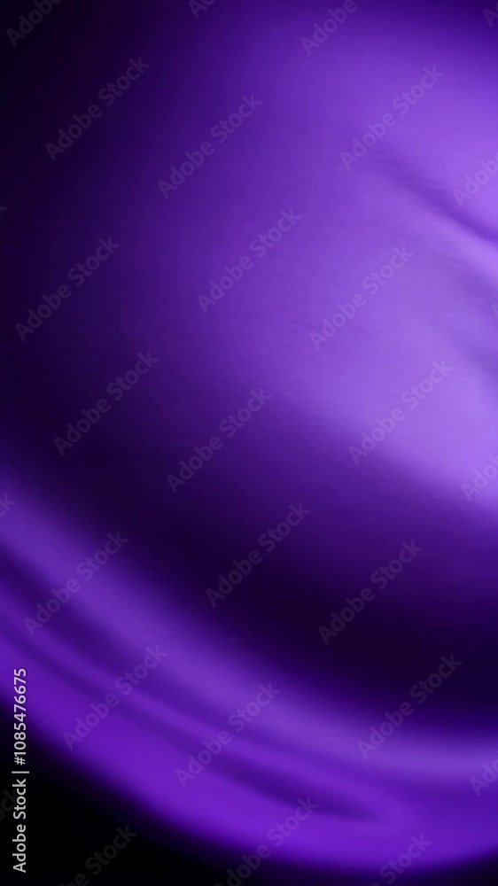 Poster motion animation of 3d neon purple and violet flowing light rays waves lines on black background. di