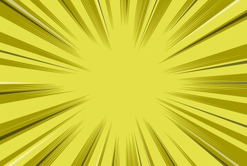 Comic background, yellow color pop art animation 