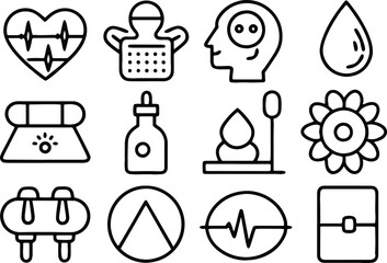 set of medical icons