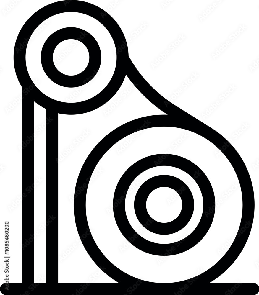 Poster timing belt ensuring synchronous rotation between two wheels, crucial for engine timing and mechanic