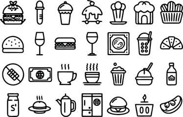 food and drink icons