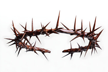 Obraz premium Crown of thorns isolated on transparent background PNG