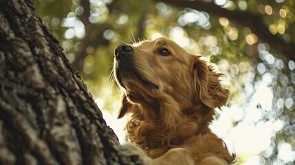 Obraz premium tree and dog