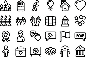 set of vector icons