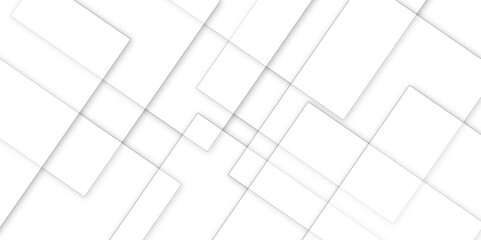 Abstract white and grey modern minimalistic pale geometric pattern white square shape with futuristic background