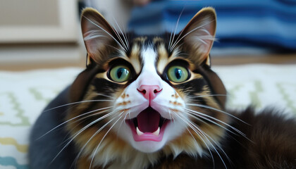 Surprised cat