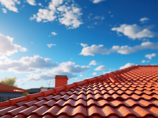 Fototapeta premium Unbelievable Low angle view of building roof against sky