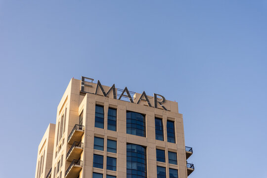 Emaar Towers in Riggat Al Buteen in Dubai City, United Arab Emirates.