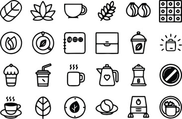 set of food icons
