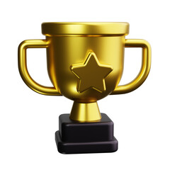 star trophy 3d Render Icons
