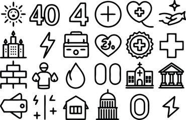 set of icons for web design