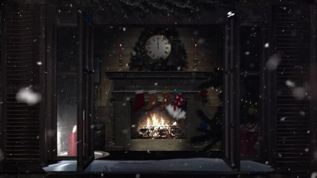 Christmas fireplace 1
