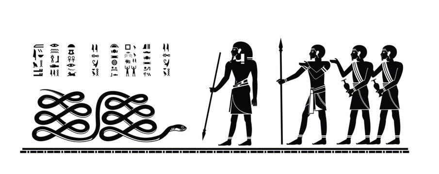 ancient egyptian mythology stories on tomb walls. the dread serpent apep